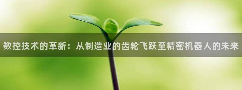 娱乐ktv天辰:数控技术的革新:从制造业的齿轮飞跃至精密机器人的未来